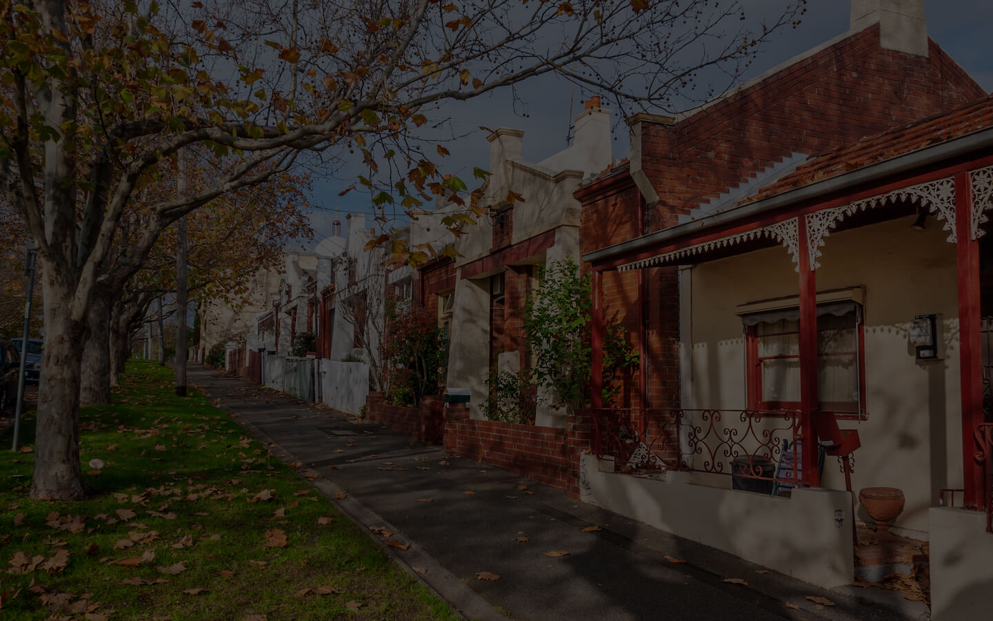 Victorian style houses in North Melbourne